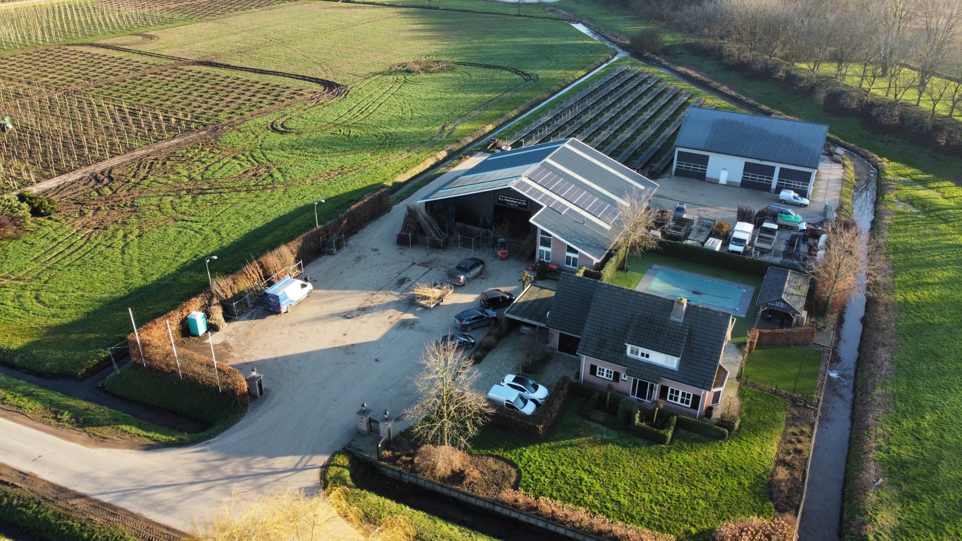 zonnepanelen boomkwekerij